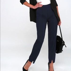 Lulus navy blue dress pants NWT size small